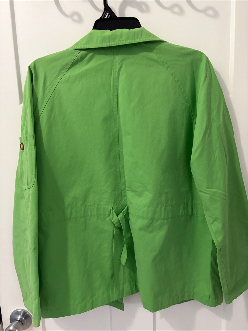Talbots Bright Green Utility Jacket with Chest Pockets - Picture 7 of 7